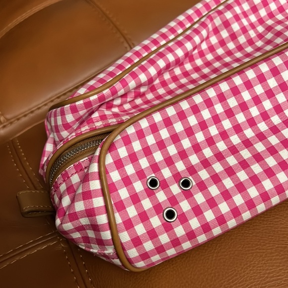 Ralph Lauren cosmetics pouch bag .leather trim - Picture 5 of 8